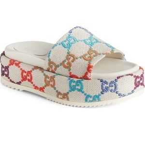 Womens Gucci platform Sandals